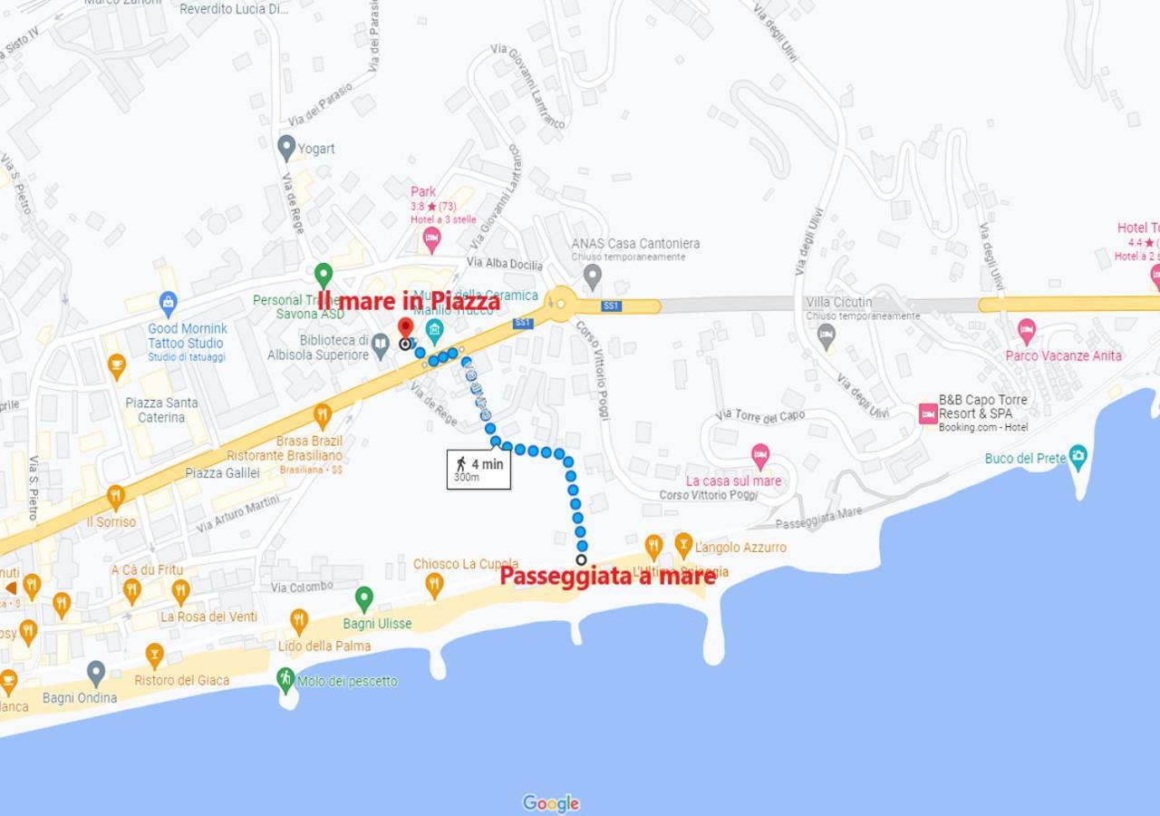 Il Mare In Piazza Appartement Albisola Superiore Buitenkant foto
